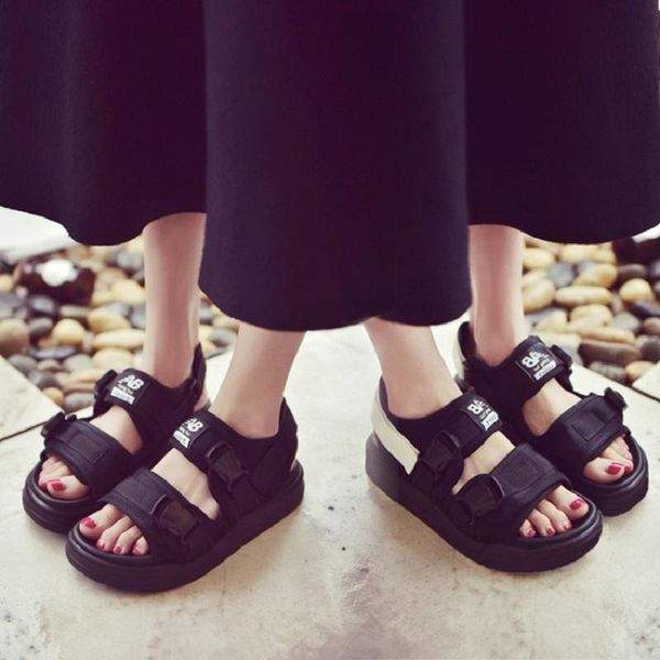 sandals women's summer large size thick bottom shoes korean version wild round head beach flat, Black
sandals women's summer large size thick bottom shoes korean version wild round head beach flat, Black