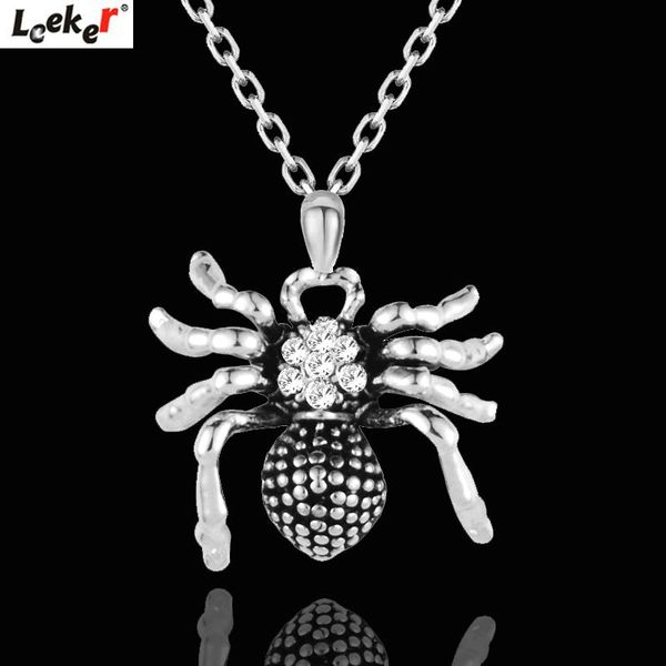 pendant necklaces leeker vintage spider necklace antique silver color chain rhinestone for women fashion jewelry 700 lk8
pendant necklaces leeker vintage spider necklace antique silver color chain rhinestone for women fashion jewelry 700 lk8