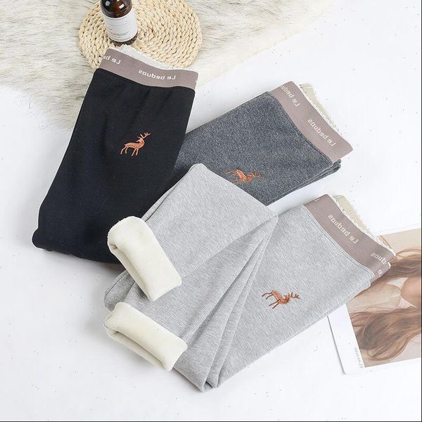 cotton winter thread thickened cashmere womens capri leggings pure high waist legings s lim warm, Black;white
cotton winter thread thickened cashmere womens capri leggings pure high waist legings s lim warm, Black;white