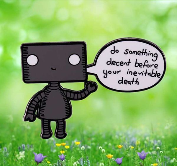 pins, brooches a friendly robot inspirational enamel pin to remind you live your life artwork brooch jewelry bag tshirt badge, Gray
pins, brooches a friendly robot inspirational enamel pin to remind you live your life artwork brooch jewelry bag tshirt badge, Gray