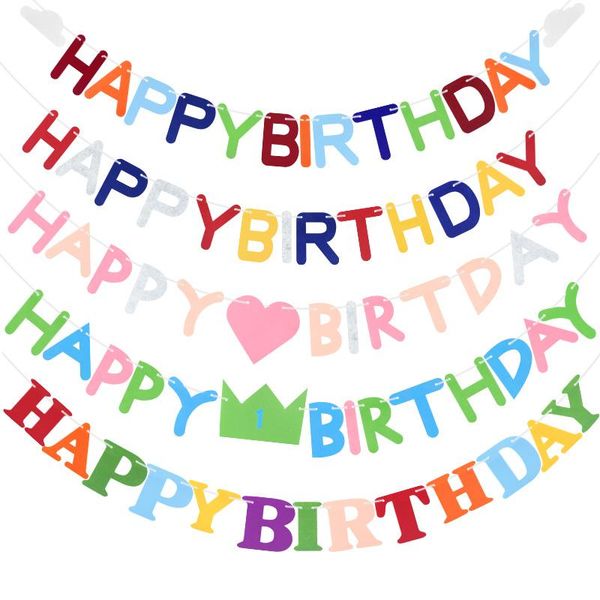 party decoration diy colorful felt happy birthday banner flag wall hanging bunting kids paper garland baby shower
party decoration diy colorful felt happy birthday banner flag wall hanging bunting kids paper garland baby shower