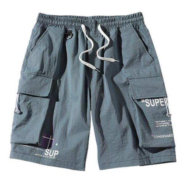 men's shorts soft trendy wide leg drawstring summer streetwear cargo multi pockets for sports, White;black
men's shorts soft trendy wide leg drawstring summer streetwear cargo multi pockets for sports, White;black
