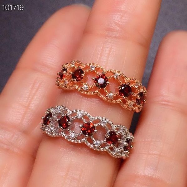 original design light luxury diamond-studded burgundy moissan stone opening adjustable ring charm women's silver jewelry, Golden;silver
original design light luxury diamond-studded burgundy moissan stone opening adjustable ring charm women's silver jewelry, Golden;silver