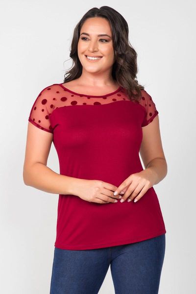 burgundy polka-dot blouse with tulle collar women's blouses & shirts, White
burgundy polka-dot blouse with tulle collar women's blouses & shirts, White