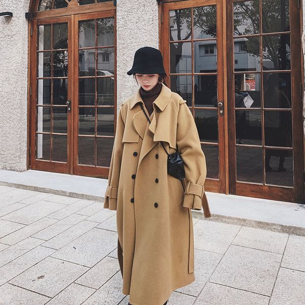 women's wool & blends long wool coat, feminine play, autumn, double face, long sleeve, scarred collar, mostly, vintage jacket ojft, Black
women's wool & blends long wool coat, feminine play, autumn, double face, long sleeve, scarred collar, mostly, vintage jacket ojft, Black