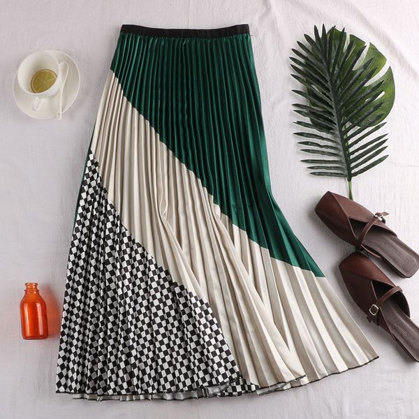 casual dresses spring color block patchwork plaid a-line long pleated skirts cartoon dotted printed calf za9v, Black;gray
casual dresses spring color block patchwork plaid a-line long pleated skirts cartoon dotted printed calf za9v, Black;gray