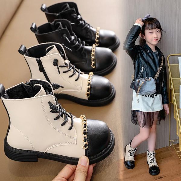 boots metal chain sneakers for children shoes autumn beige girl ankle short girls school 3 9 12 year old, Black;grey
boots metal chain sneakers for children shoes autumn beige girl ankle short girls school 3 9 12 year old, Black;grey