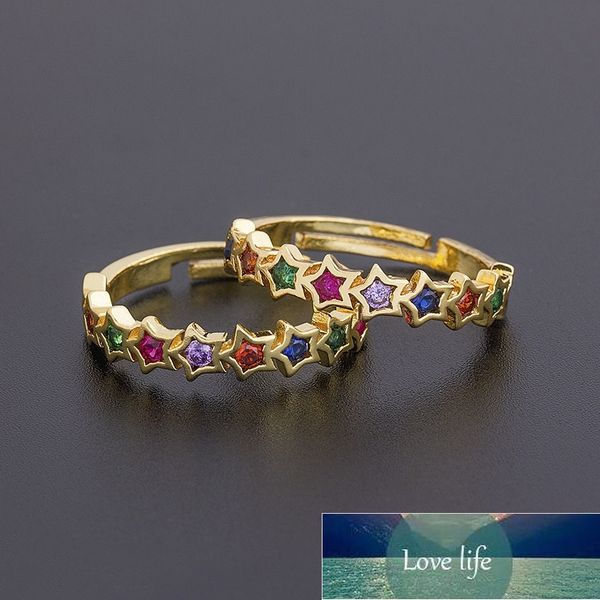 fashion star moon cross 12 styles gold copper zircon rings adjustable rainbow cz colorful crystal ring jewelry gift for woman factory price, Silver
fashion star moon cross 12 styles gold copper zircon rings adjustable rainbow cz colorful crystal ring jewelry gift for woman factory price, Silver