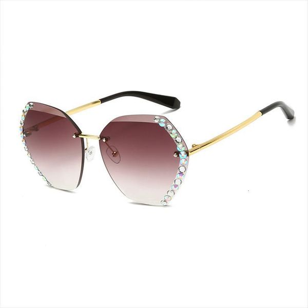 Sunglasses Women Vintage Brand Fashion Rimless Glasses Retro Pink Gradient Sun Female Uv400 Shades Oculos, White;black
Sunglasses Women Vintage Brand Fashion Rimless Glasses Retro Pink Gradient Sun Female Uv400 Shades Oculos, White;black