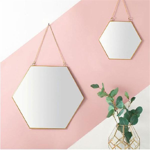 mirrors light luxury minimalist geometric shape golden brass hexagonal mirror bathroom entrance makeup home decorat
mirrors light luxury minimalist geometric shape golden brass hexagonal mirror bathroom entrance makeup home decorat
