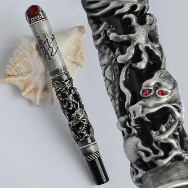 king play pearl antique silver brush finish emboss 18kgp fine nib fountain pen 3 colors selective business pens
king play pearl antique silver brush finish emboss 18kgp fine nib fountain pen 3 colors selective business pens