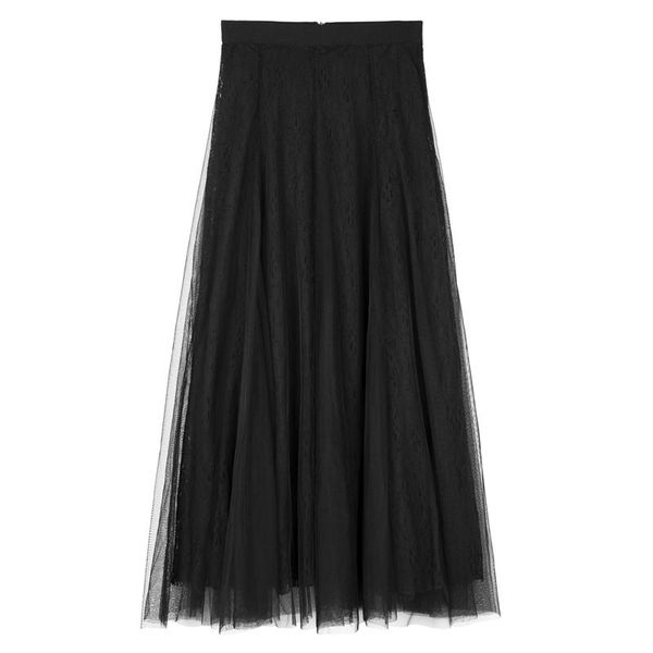 skirts 2021 arrival spring autumn women high waist slim a-line long skirt quality fashion lace mesh tulle, Black
skirts 2021 arrival spring autumn women high waist slim a-line long skirt quality fashion lace mesh tulle, Black
