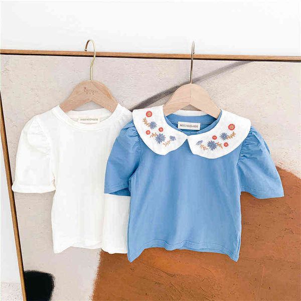 children's clothing 2021 summer new arrival baby basic shirt 100% cotton girls short-sleeve t-shirt solid puff blouse tees g1209, Blue
children's clothing 2021 summer new arrival baby basic shirt 100% cotton girls short-sleeve t-shirt solid puff blouse tees g1209, Blue