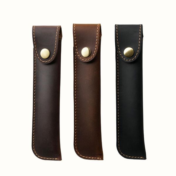 pencil bags retro handmade genuine leather pens bag cowhide case vintage style creative journal accessories travel student stationery
pencil bags retro handmade genuine leather pens bag cowhide case vintage style creative journal accessories travel student stationery