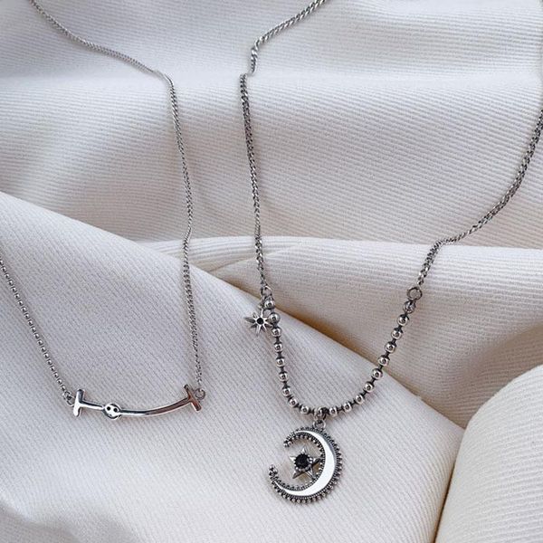 chains meyrroyu 925 sterling silver vintage black zircon star pendant necklace ladies couple jewelry thai clavicle chain
chains meyrroyu 925 sterling silver vintage black zircon star pendant necklace ladies couple jewelry thai clavicle chain