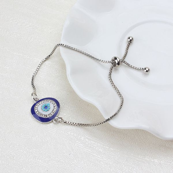 new fashion gold/sliver heart chain blue evil eye bracelet charm trendy adjustable for woman jewelry gift, Black
new fashion gold/sliver heart chain blue evil eye bracelet charm trendy adjustable for woman jewelry gift, Black