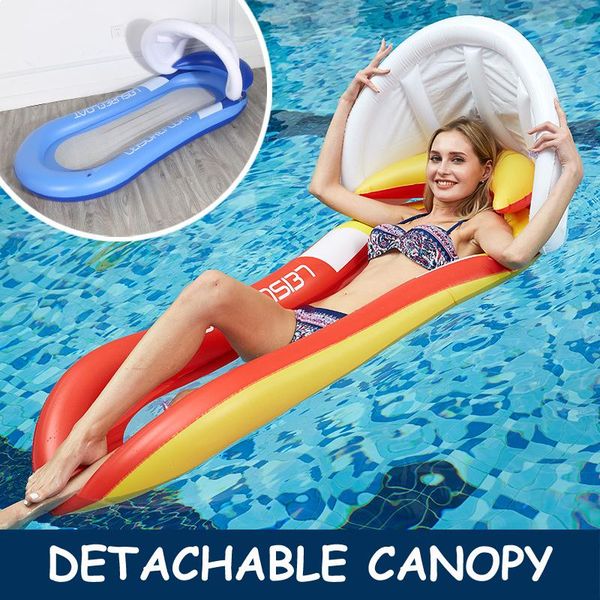 inflatable sun-shade lounge chair with net detachable canopy backrest model floating bed leisure water swimming ring life vest & buoy
inflatable sun-shade lounge chair with net detachable canopy backrest model floating bed leisure water swimming ring life vest & buoy