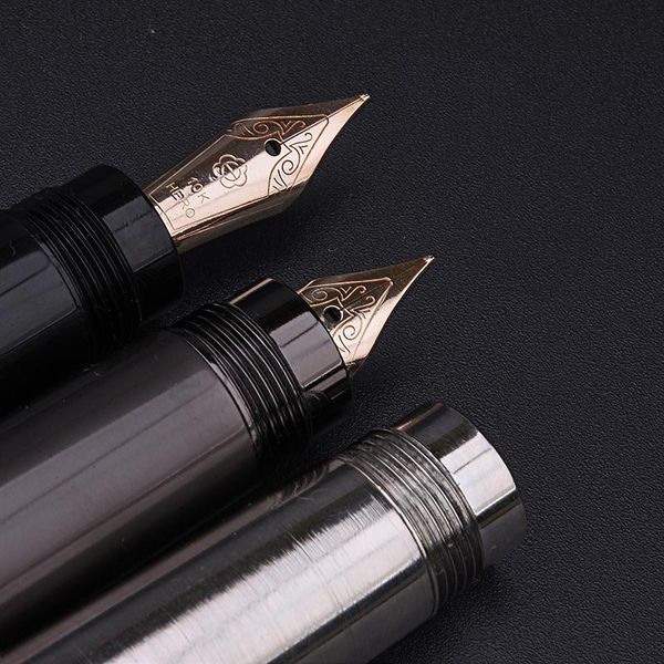 fountain pens luxury full metal body pen 10k gold nib ink writing hidden rotary absorber business office stationery h718
fountain pens luxury full metal body pen 10k gold nib ink writing hidden rotary absorber business office stationery h718