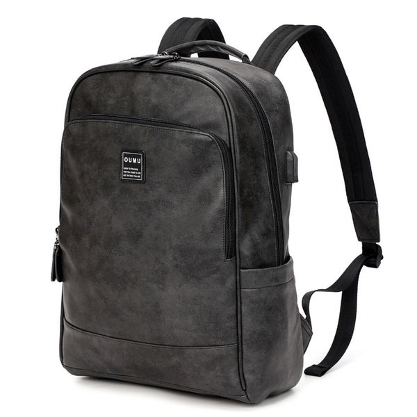 fashion gray leather lapbackpack for men usb travel business back bag student school leather bookbag waterproof bags male
fashion gray leather lapbackpack for men usb travel business back bag student school leather bookbag waterproof bags male