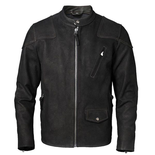 men's leather & faux thick matte genuine jacket men 100% cowhide bomber coat motorcycle jackets motorbiker clothing winter asian size m, Black
men's leather & faux thick matte genuine jacket men 100% cowhide bomber coat motorcycle jackets motorbiker clothing winter asian size m, Black