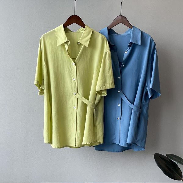 women's blouses & shirts korean fashion ladies shirt 2021 short sleeve collar satin loose casual white mid-length
women's blouses & shirts korean fashion ladies shirt 2021 short sleeve collar satin loose casual white mid-length