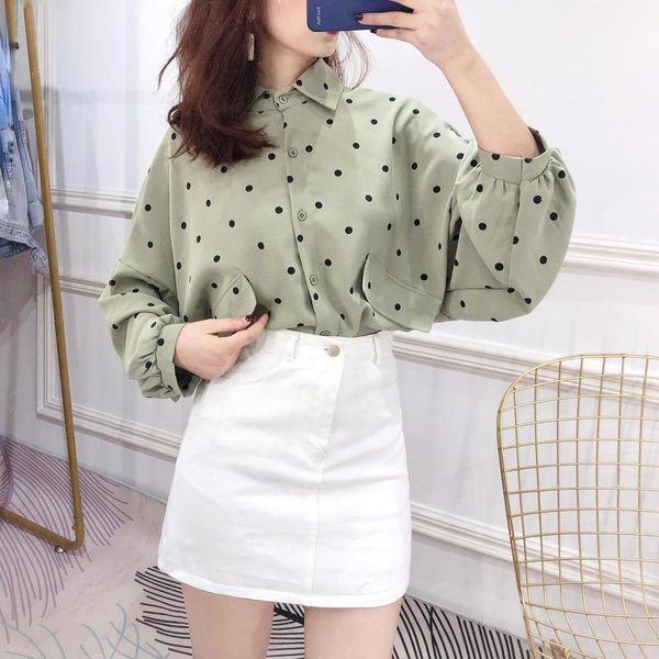 women's blouses & shirts 2021 autumn womens ladies casual long sleeve button elegant pineapple floral business, White 
women's blouses & shirts 2021 autumn womens ladies casual long sleeve button elegant pineapple floral business, White