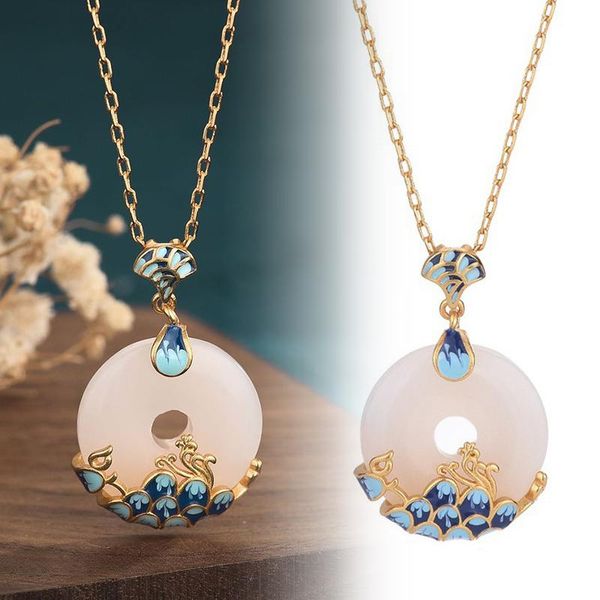 pendant necklaces gold plated jade necklace for women gilrs elegant stylish christmas birthday jewelry gift xin-, Silver
pendant necklaces gold plated jade necklace for women gilrs elegant stylish christmas birthday jewelry gift xin-, Silver