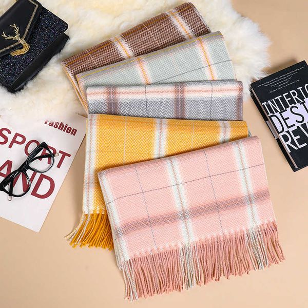 2021 autumn and winter thorn wool imitation cashmere scarf herringbone plaid warm shawl tassel bib women, Blue;gray
2021 autumn and winter thorn wool imitation cashmere scarf herringbone plaid warm shawl tassel bib women, Blue;gray