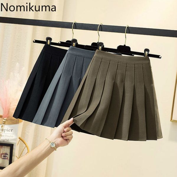 nomikuma high waist thick pleated a-line skirts korean sweet spring new women skirt causal solid faldas mujer 6e046 210427, Black
nomikuma high waist thick pleated a-line skirts korean sweet spring new women skirt causal solid faldas mujer 6e046 210427, Black