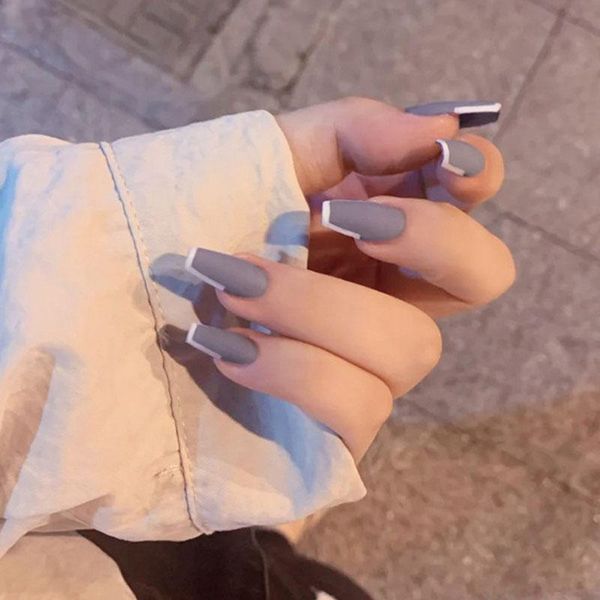false nails 24pcs fantastic fashionable detachable long style fake frosted full cover wearable cool finished fingernails nail art tool, Red;gold
false nails 24pcs fantastic fashionable detachable long style fake frosted full cover wearable cool finished fingernails nail art tool, Red;gold