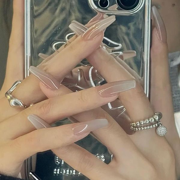 false nails 2021 24pcs gray gradients wear long paragraph fashion manicure patch save time wearable nail ey669, Red;gold
false nails 2021 24pcs gray gradients wear long paragraph fashion manicure patch save time wearable nail ey669, Red;gold