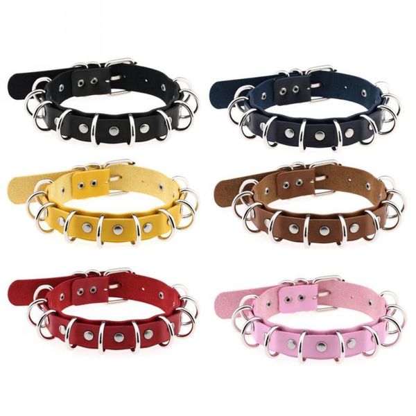 chokers creative jewelry punk style exaggerated double leather necklace explosion metal multi-ring neck chain collar, Golden;silver
chokers creative jewelry punk style exaggerated double leather necklace explosion metal multi-ring neck chain collar, Golden;silver