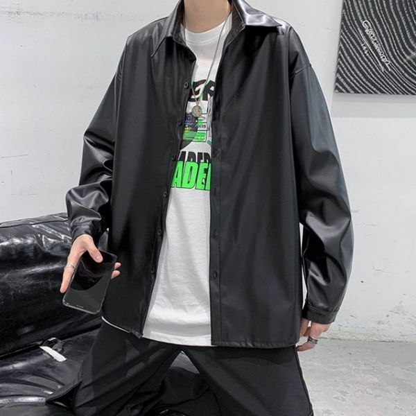 men's jackets autumn black leather fashion casual motorcycle mens streetwear wild loose hip-hop bomber men m-2xl hp9j, Black;brown
men's jackets autumn black leather fashion casual motorcycle mens streetwear wild loose hip-hop bomber men m-2xl hp9j, Black;brown