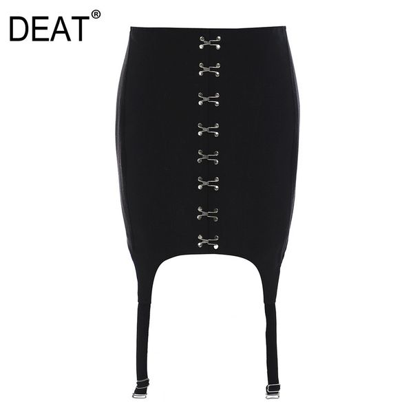 spring and summer metal hook buckle personality punk irregular slim mini solid black skirt for women gx1253 210421
spring and summer metal hook buckle personality punk irregular slim mini solid black skirt for women gx1253 210421