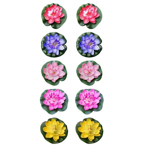 decorative flowers & wreaths 10pcs artificial floating water lily simulation eva lotus pond decoration
decorative flowers & wreaths 10pcs artificial floating water lily simulation eva lotus pond decoration