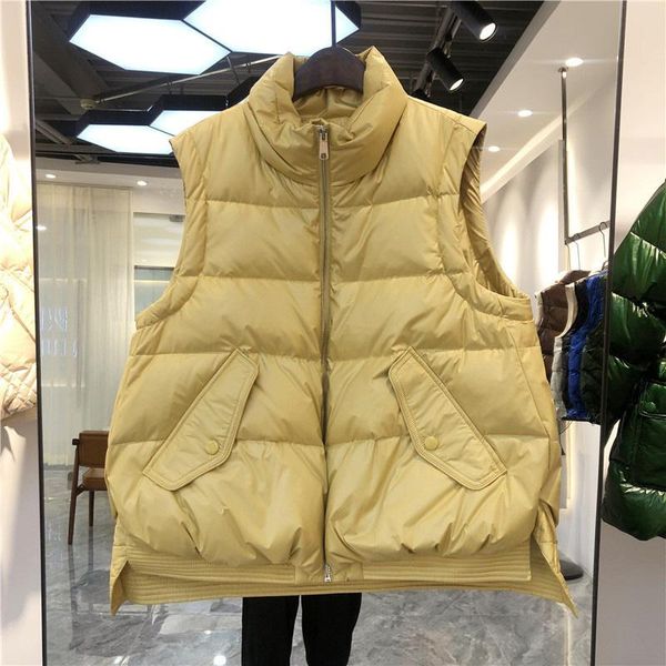 women's vests autumn winter fashion female down sleeveless vest thick white duck women vintage loose coats, Black;white
women's vests autumn winter fashion female down sleeveless vest thick white duck women vintage loose coats, Black;white