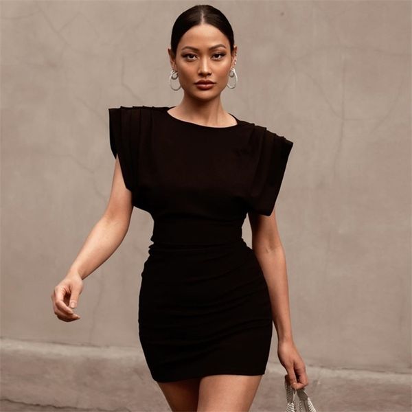summer women fashion black bodycon dress o neck short sleeve draped mini celebrity runway party dresses vestidos 210507, Black;gray
summer women fashion black bodycon dress o neck short sleeve draped mini celebrity runway party dresses vestidos 210507, Black;gray