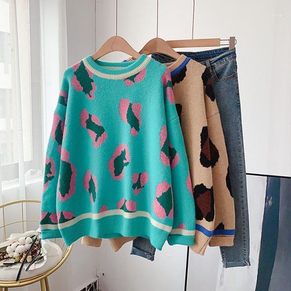 women's sweaters ebaihui women winter sweater loose korean fashion long sleeve leopard pattern pullovers o neck vintage woman casual, White;black
women's sweaters ebaihui women winter sweater loose korean fashion long sleeve leopard pattern pullovers o neck vintage woman casual, White;black