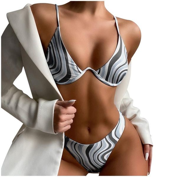 women's swimwear women vintage swimsuit beach suit colour block print high-breasted straps bikini set two-piece, White;black
women's swimwear women vintage swimsuit beach suit colour block print high-breasted straps bikini set two-piece, White;black