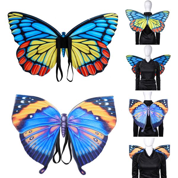 mascot doll costume kids butterfly wing costumes shawl anime butterfly wing halloween party costume for women girls, Red;yellow
mascot doll costume kids butterfly wing costumes shawl anime butterfly wing halloween party costume for women girls, Red;yellow