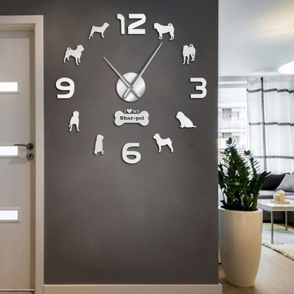 love my shar pei puppy dog diy giant wall clock breed large art home interior decor shar-pei modern silent watch clocks
love my shar pei puppy dog diy giant wall clock breed large art home interior decor shar-pei modern silent watch clocks
