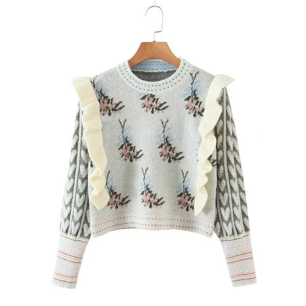 women's sweaters o neck pullover long sleeve knit sweater women sweet ruffles patchwork pull femme 2021 sueter mujer, White;black
women's sweaters o neck pullover long sleeve knit sweater women sweet ruffles patchwork pull femme 2021 sueter mujer, White;black
