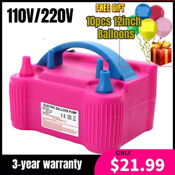 party decoration balloon air pump 110v or 220v electric high power two nozzle blower inflator fast portable inflatable tool
party decoration balloon air pump 110v or 220v electric high power two nozzle blower inflator fast portable inflatable tool