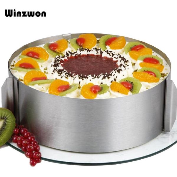 baking moulds 16-30cm adjustable stainless steel fondant cake mold cutter round mousse ring mould kitchen decorating tool
baking moulds 16-30cm adjustable stainless steel fondant cake mold cutter round mousse ring mould kitchen decorating tool