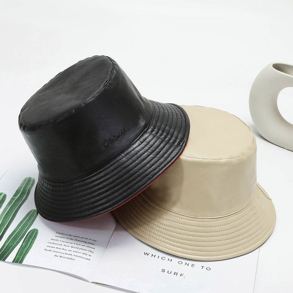 winter fisherman's double-sided wear men's and women's embroidered hat korean version versatile pu leather fashion basin hat, Blue;gray
winter fisherman's double-sided wear men's and women's embroidered hat korean version versatile pu leather fashion basin hat, Blue;gray