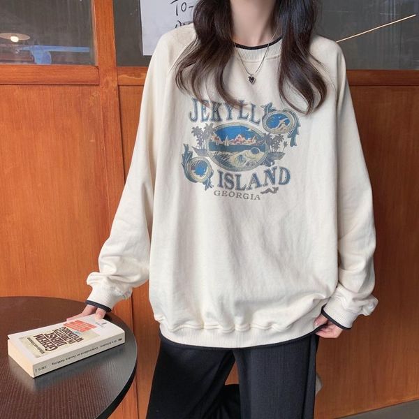 women's hoodies & sweatshirts vintage apricot women pattern print long sleeve hoodie casual o neck autumn pullovers loose fashion haraj, Black
women's hoodies & sweatshirts vintage apricot women pattern print long sleeve hoodie casual o neck autumn pullovers loose fashion haraj, Black