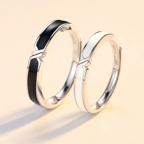 2pcs black and white lovers knot ring bands kit couples matching rings promise wedding adjustable for him her, Slivery;golden
2pcs black and white lovers knot ring bands kit couples matching rings promise wedding adjustable for him her, Slivery;golden
