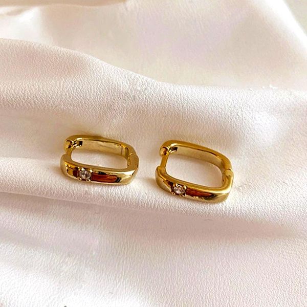 hoop & huggie luxury 14k real gold plated geometric square earrings for women girl zircon birthday party gift fine jewelry wholesale, Golden;silver
hoop & huggie luxury 14k real gold plated geometric square earrings for women girl zircon birthday party gift fine jewelry wholesale, Golden;silver