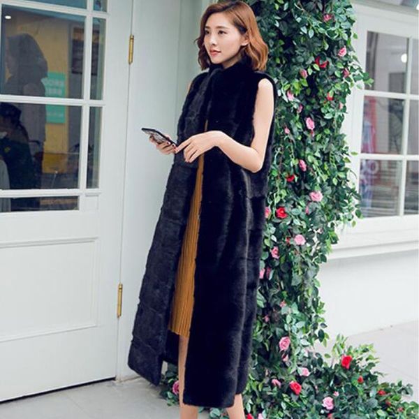 women's fur & faux mandarin collar luxury plus size genuine real with striped cut overcoat tbsr396 fashion brand, Black
women's fur & faux mandarin collar luxury plus size genuine real with striped cut overcoat tbsr396 fashion brand, Black
