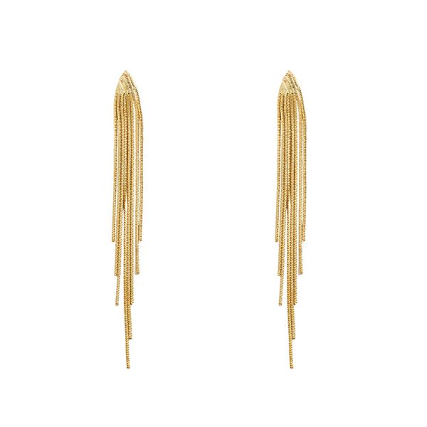 vintage gold color long hanging earrings for women new retro copper metal tassel long drop earring hip hop street jewelry, Silver
vintage gold color long hanging earrings for women new retro copper metal tassel long drop earring hip hop street jewelry, Silver